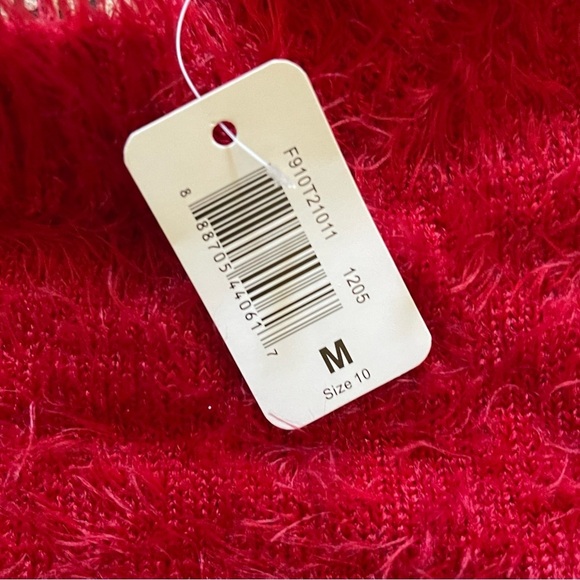 KIDPIK FUZZY Little Girl Short Sleeve Sweater Top  EYELASH Size M (10) - Picture 5 of 5